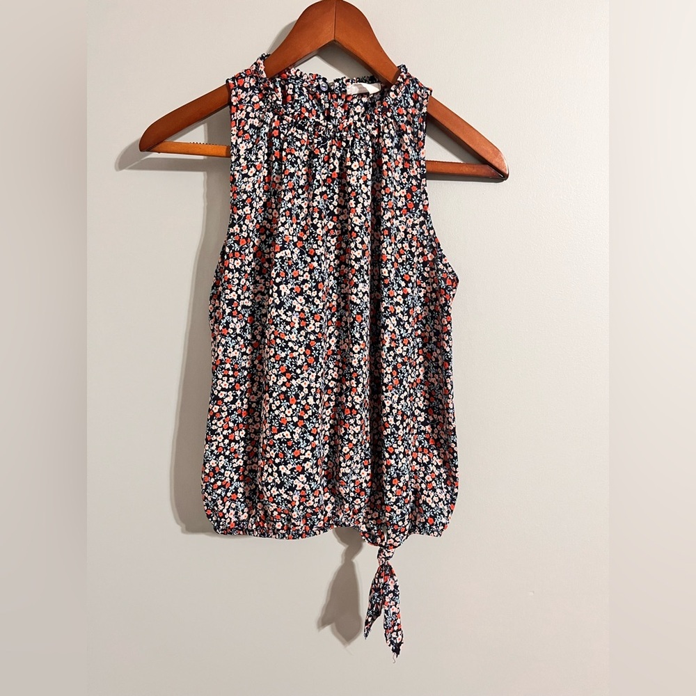 Sienna Sky Floral Tie Front Blouse